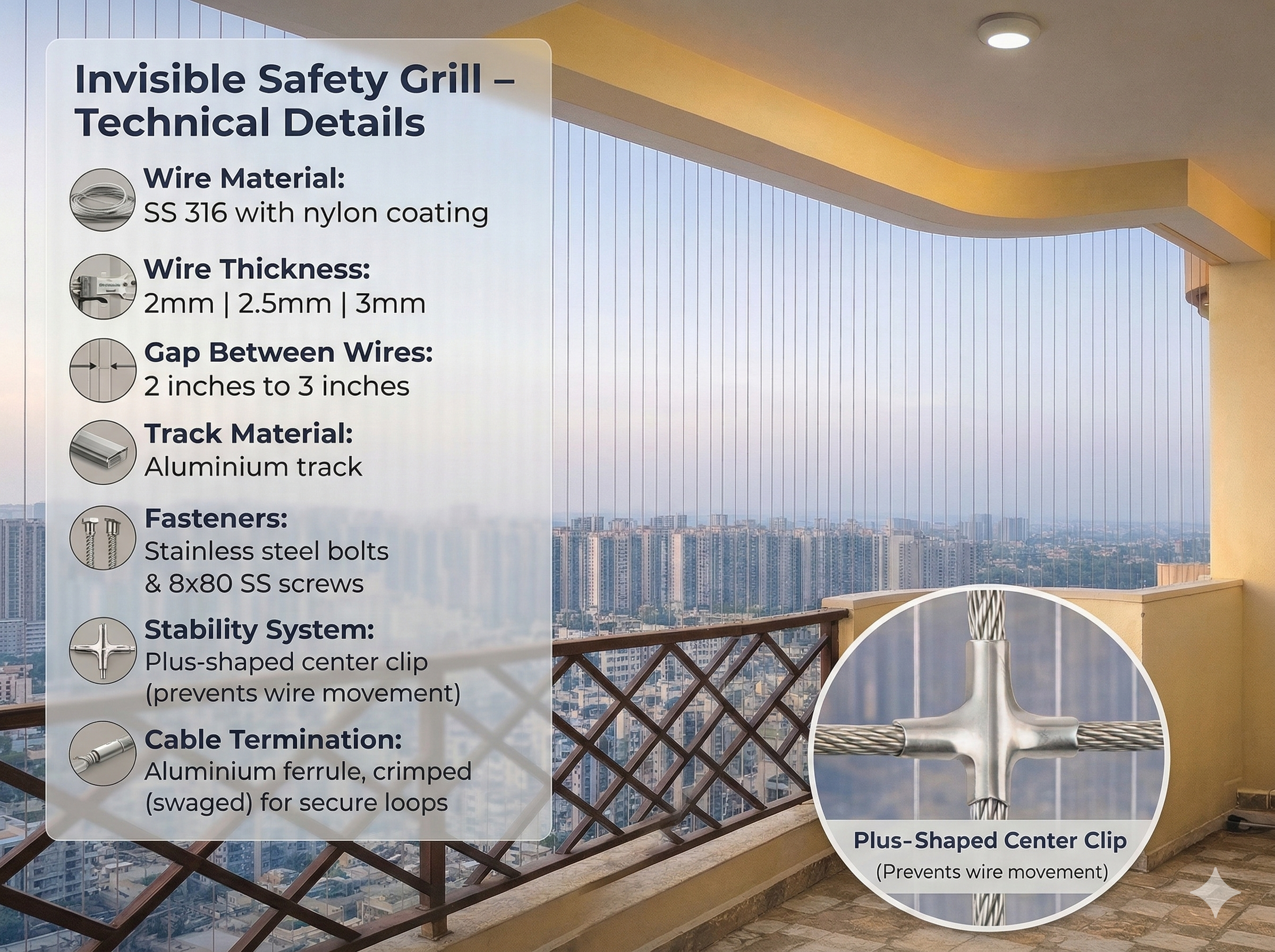 Invisible Grill Specifications